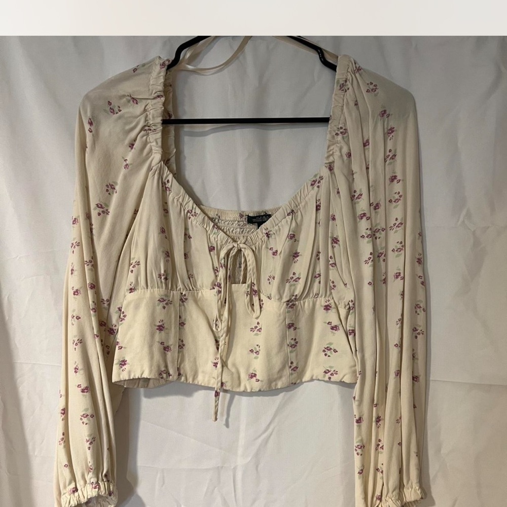 Wild Fable Cream Floral Blouse